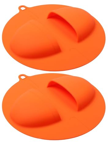 1. 2 pezzi guanti in silicone resistenti al calore per grigliare cottura e cottura con presa antiscivolo guanti da cucina in silicone