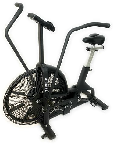 Air Bike à air HIIT Total Body, moniteur LCD (WATT/RPM/Calories) + cardio, portée >150 kg, Fan Bike Horizon, Total Body Bras+Jambes.