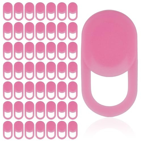 Goktvai 50pcs Webcam Sliding Cover (Pink) | Ultra-Thin Front Camera Privacy Covers Webcam Protects Your Privacy & Security for Laptop Desktop Phone