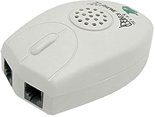 Deskium Paquete de 2 timbres de teléfono, amplificador de sonido fuerte con alerta de luz flash, control de volumen de 3 modos, amplificador de señal para teléfonos fijos ruidosos de oficina y hogar