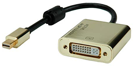 ROLINE Gold - Adattatore Mini DisplayPort DVI con Cavo I Mini-DP St - DVI Bu I 0,10 m