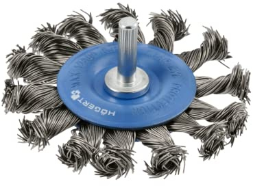Högert Technik - Windscreen brush with 100 mm shaft, 0.5 mm steel wire, high-quality front brush with thread, HT7D716