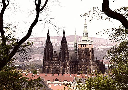hansepuzzle 62583 - Prag Puzzle 130 Teile - Orte-Puzzle mit hochwertiger Aufbewahrung: Kartonbox und wiederverschließbarem Beutel - Puzzle-Maße: 28,7 x 20 cm