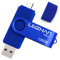 LEIZHAN Flash Drive U-Stick Micro 128GB USB 2.0 Speicherstick Dual USB-Laufwerk Anschluss für Android Smartphone Tablets & Computer (128GB,Blau)
