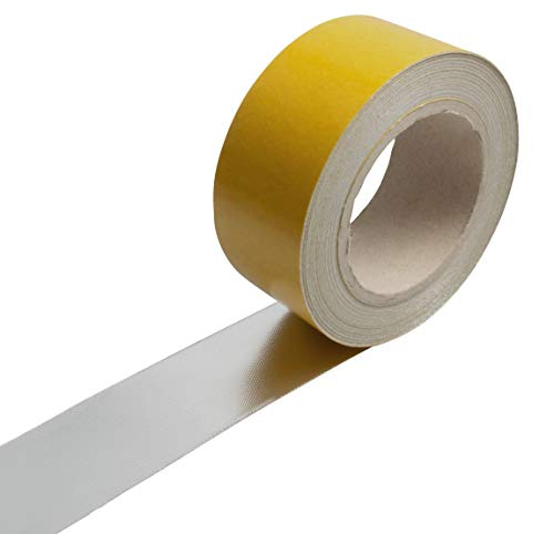3m Alu Fiberglas Gewebe Hitzeschutz band Klebeband selbstklebend bis ca. 550°C | 50mm breit