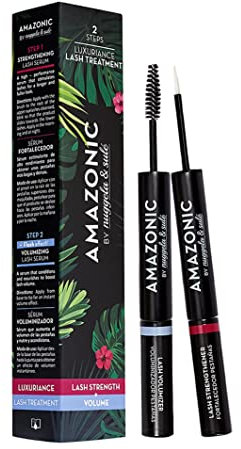 Nuggela & Sulé Amazonic Serum Crece Pestañas. Realzador de Pestañas con Doble Acción: Fortalecedor + Voluminizador. 3ml + 3ml