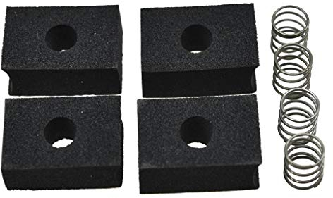 Dopro Lot de 4 coussinets de réglage de la hauteur en mousse avec ressorts pour micros P Bass ou Jaquar