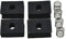 Dopro Lot de 4 coussinets de réglage de la hauteur en mousse avec ressorts pour micros P Bass ou Jaquar