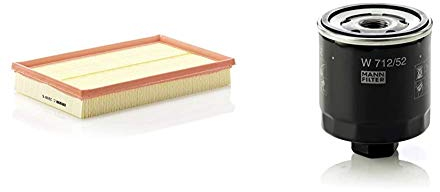 Original MANN-FILTER Luftfilter C 2998/5 X – Für PKW & Ölfilter W 712/52 - Für PKW