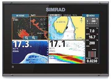 Simrad GO9 XSE - 9-inch Chartplotter with Active Imaging 3-in-1 Transducer, C-MAP Discover Chart Card