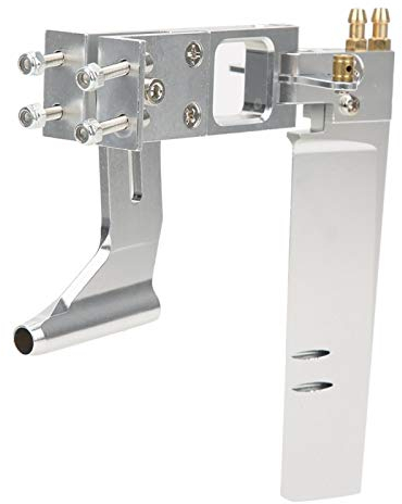 SALUTUYA Wellenhalterung Doppeleinlass Wasserloch CNC Drehmaschine Präzisionsfertigung Rc Boot Ruder Set Aluminiumlegierung für Cat Ship Katamaran Boot Modell