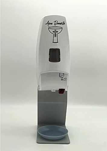 Dispensador automático para Agua Bendita de sobremesa. Diseño 1 Logo Color Negro