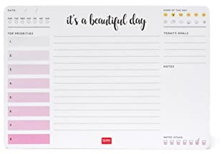 Legami - Tapis de souris en papier et bloc-notes, 25 x 17 cm, 55 feuilles détachables, papier certifié FSC, fabriqué en Italie, Notepad