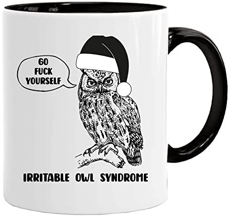 Christmas Mug | Reindeer Coffee Mug | Novelty Xmas Tea Latte Cappuccino Cups | Festive Design Mugs | Santa Chrismtas Mug | Secret Santa Gift | gifts for women | secret santa gifts (OWL)