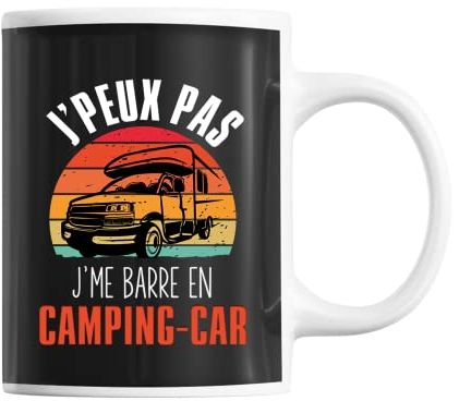 Mug J'peux pas camping car vintage