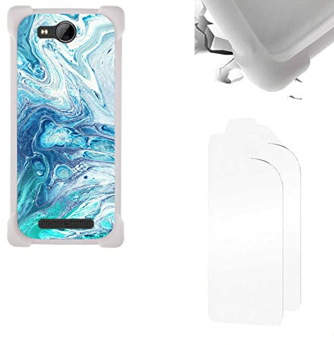 Coque Compatible avec Logicom Le Swipe Coque Etui Housse + Film Protecteur Fond de Panier Dur PC + Bordure Souple épaissie KB-SSW