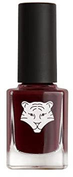 Nagellack Vegan & Natur – Farbe Night Red 208 Weather The Storm – natürliche & biologisch angereicherte Inhaltsstoffe – langanhaltender Glanz ALL TIGERS