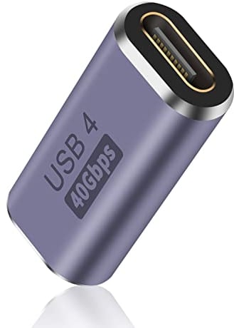 Duttek USB C Coupler 40Gbps, USB C Buchse auf Buchse Adapter unterstützt 8K@60HZ und 100W Schnellladung, USB C Female Adapter kompatibel mit Thunderbolt 3/4 und mit USB Typ C Schnittstellen Geräten
