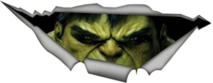 ZEARLY 13cm x 5cm Decal Vinyl Aufkleber für Hulk Torn Metal Decal Funny Auto Aufkleber Fenster Bumper 3D Auto Styling Auto Zubehör