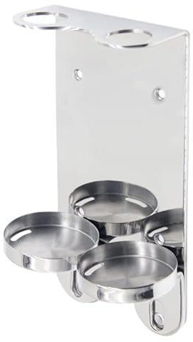 380ml Wall Mounted Double Chrome Silver dispenser bracket Ideal for Prija and Geneva Guild Bottles