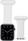 iWatch Strap Compatible with Apple Watch 38mm 40mm 41mm, Infection Control Design Silicone Pin Fob for Nurses Midwives Doctors Healthcare Workers' iWatch Series SE/7/6/5/4/3/2/1 (White)