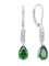 FJ Tropfen Hängend Ohrringe 925 Sterling Silber Smaragd Ohrringe Mai Geburtsstein Schmuck Geschenke für Damen Frauen Mutter Freundin Mama
