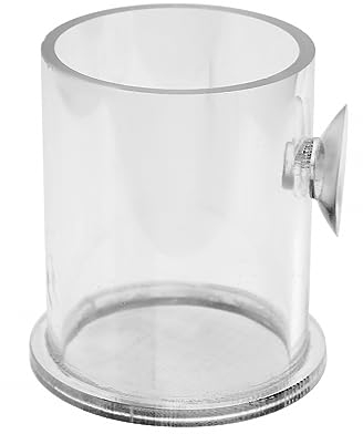 Garnelen Futterrohr - Acryl Tablett mit Saugnapf, Aquarium Feeder Schüssel Transparent Futterbecher für Fütterungszubehör