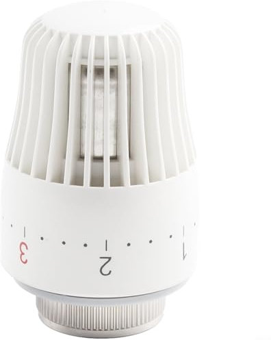 CNANRNANC Cabezal de válvula termostática, termostato de calefacción, válvula de radiador, válvula de radiador termostática, para rosca M30 x 1,5, 6-28 °C