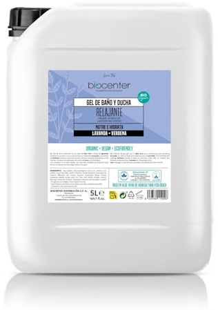 Gel de baño y ducha natural relajante recarga 5 litros Biocenter Lavanda ecológico