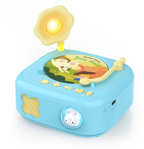 HOMESTEC Talking Flash Cards Record Player Story Player, Music Recorder Player For Kids, Storytelling Toys for Toddler，Children's Early Educational Toy