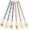 Rice Melamin Latte Löffel 6er-Set - A New York Minute - Bruchsicher Campingeschirr Melamingeschirr Kinderbesteck Dessertlöffel Bruchsicher BPA-fre Länge: 22,5cm