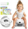 COOSEYA Pot Bebe Toilette Portable Pour BéBé à Bambin, SièGe De Toilette Pliant, Pot Pliable Enfant Voyage GarçOns Filles IntéRieur Et ExtéRieur
