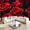 Fototapete Rose Rot 350x256 cm 3D Vliestapete Wandbild, Mustertapete Moderne Wandtapete, Wohnzimmer Schlafzimmer Kinderzimmer Büro Flur Wanddeko