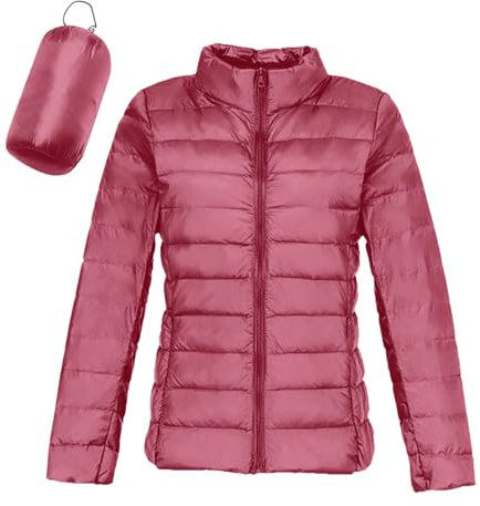 Leichte Daunenjacke Damen Puffer Jacke Damen Leichter Daunenmantel Lightweight Steppjacke Damen Leicht Packable Down Jacket Women Federleichte Daunenjacke Frauen Dünne Jacke Daunen