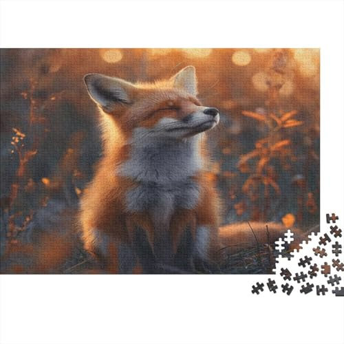 Fuchs 1000 Stück Puzzles Für Erwachsene Teenager Stress Abbauen Familien-Puzzlespiel Mit Poster in 1000-teiliges Puzzle Kinder Lernspiel Spielzeug Geschenk Puzzel 1000pcs (75x50cm)