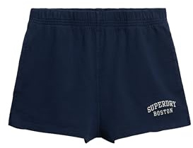 Superdry Damen Athletic Essentials Shorts mit Grafik Kräftiges Marineblau 42