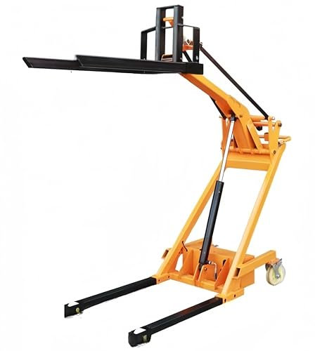 ZGSDTF Carrello elevatore elettrico articolato del braccio, carrello elevatore idraulico di spinta dell'ascensore, forcella regolabile, capacità di carico 500kg, altezza di sollevamento di 170cm