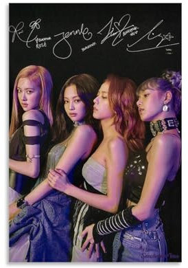 CJianqiang Blackpink PosterPoster, Album, Sänger, Leinwandposter, Musikposter, Wandkunst, Dekoration, Gemälde, Schlafzimmer, Gemälde, Wohnzimmer, Poster, 30 x 45 cm, ungerahmter Stil