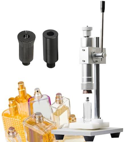 WOTZOV Manual Bench Bottle Capper Tool,13mm-20mm Sealer Perfume Spray Glass Bottle Capper Crimper Height Adjustable Bottle Crimping Machine,20mm