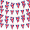 10 Metre Union Jack Triangle Bunting Banner with 30 Flags, 14 x 21 cm British UK Pennant Flags for British National Day, King’s Coronation, Street Parties, Sports Events, Wall and Garden Decorations