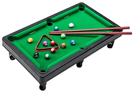 Alasum 1set Mini Billiard Pool Table Toy for Indoor Fun Compact for Family Play Imagination and Hand-eye Coordination for Boys