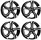 4x Dezent Felgen KB dark 7.0Jx17 ET45 5x112 kompatibel mit Audi 100/200 A3 A4 A6 Q2 TT
