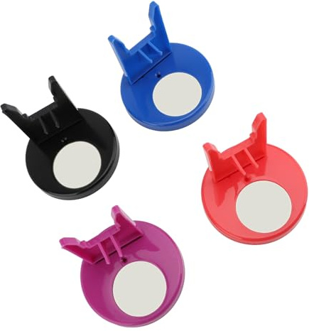 Phefop 4PCS Plastic Hot Glue Stand, Heat Melt Tool Organizer Overflow Prevention Base Support Stand, Non Stick Pad for Most Types