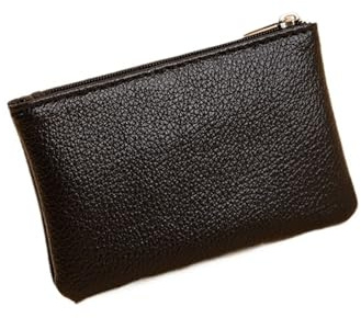 DHYUACN Münztasche 3 Stücke Frauen Kleine Geldbörse for Damen Reißverschluss Kartengeldbeutel Schlüsselaufbewahrungstasche PU Kurze Brieftasche Weibliche(Black)