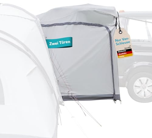 Skandika Van-Schleuse Plus für Kuppelzelt Pitea 4 Flex Protect | Autozelt Schleuse für Van, Autovorzelt Minivan, Wassersäule 5000 mm, UPF 50+, Tragetasche | Vorzelt, Zelt, Camping, Outdoor