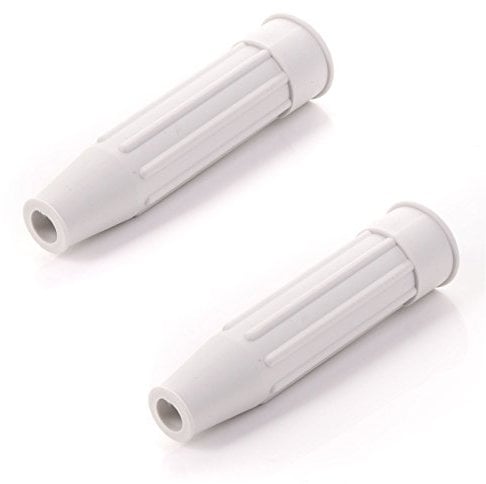White Hinge Limited Large White Tap Faucet 3/4 Inch Splash Preventer Tap Swirl - (Pack of 2)