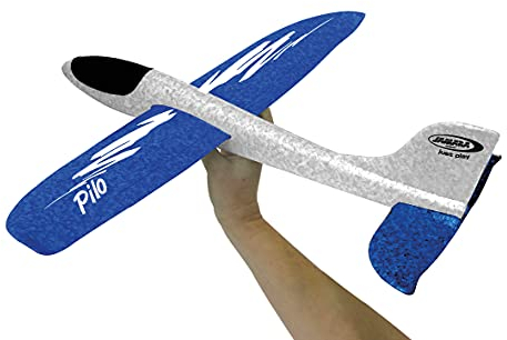 JAMARA 460306 Pilo Schaumwurfgleiter EPP Blau/Weiß – 48cm Spannweite, Super leicht, Fast Unzerstörbar, Looping, Gleitflug