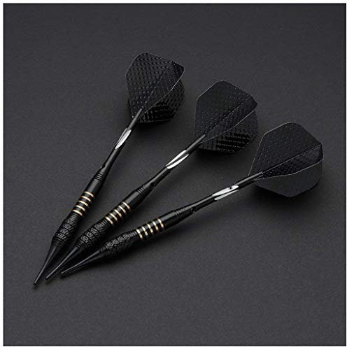 Soft Dartpfeile, soft Dart 3 Stück 18 g Dartset Turnier soft Tip Dartpfeile Set für Elektronische Dartscheibe mit Hard Box Case, Aluminium Schaft, Standard PET D17