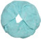 Loopschal mit Federn Feather Metallic-Silber-Druck Glitzer Glänzend Weich Soft Vintage Schals Tücher Halstuch Glitzer-Federn Schlauchschal Loop gecrasht Crinkle Crash (Leicht-gecrasht / Aqua)