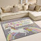 Use7 Teppich mit Zitaten Just Believe In Your Dreams, Textil, Mehrfarbig, 160cm x 122cm(5.3 x 4 feet)
